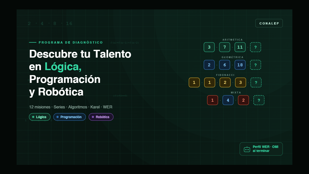 Descubre tu Talento en Lógica, Programación y Robótica